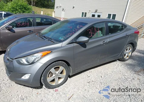 2013 Hyundai Elantra Gls from USA, damaged, VIN 5NPDH4AEXDH207029
